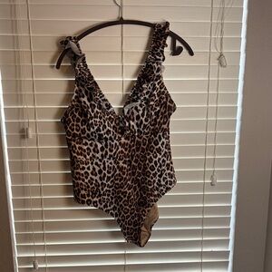 H&M Brown Leopard Print Kids Bodysuit